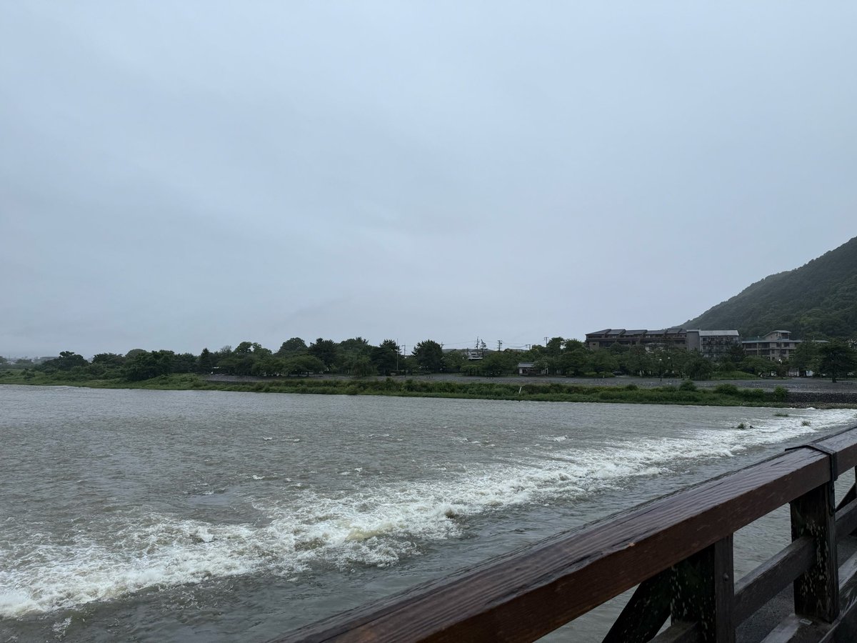 wish0709's tweet photo. おはようございます。

今朝もあいにくの雨模様です。
今週は暑くなるようなので熱中症には注意した方が良さそうです。

#京都
#嵐山
#渡月橋 https://t.co/pZKay1EZLJ