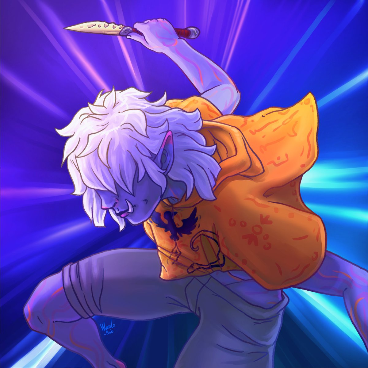Wenslo_Bab's tweet photo. Artfight #4 Revenge!  A little payback to 1Bone1 on AF! They gave some love to my new TADC OC Jeremy. I really enjoyed the design for Urzul and would love to see more about them!  #Artfight2026 #ShareMyAttack2026 #TeamComedy https://t.co/iQVTjwZVG8