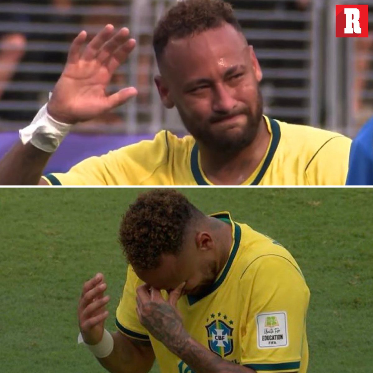 record_mexico's tweet photo. ¡ESTÁS ENFERMO SI TE DA ALEGRÍA VER ESTO! 🥺 

Neymar una vez más sale llorando luego de quedar eliminado en el mundial. Esta vez ya no hay otra oportunidad. 

Hasta siempre, Ney 👋 https://t.co/ijjxlvJGxQ