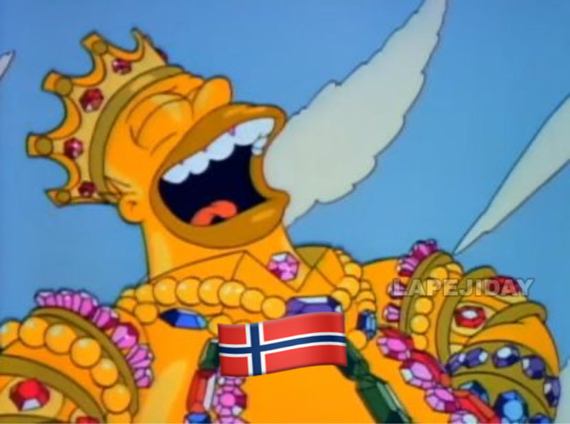pejiday's tweet photo. El que apostó por Noruega: https://t.co/FNwUUwujqr