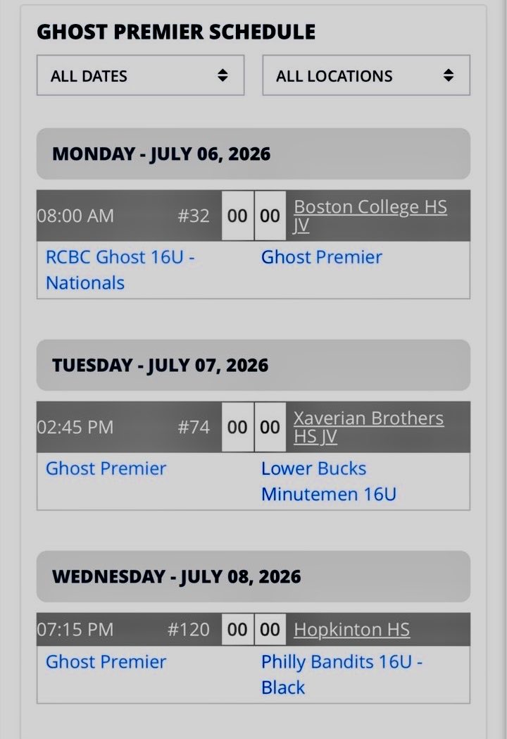 Hthof11's tweet photo. I am happy to be attending the upcoming Perfect Game Boston Classic Tournament on 7/6/26 with my @neghostpremier team. Here is my schedule. https://t.co/Xr3BSzxrl2