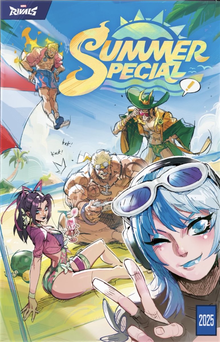 サラ直筆原画「Summer adventures」 Marvel Swimsuit Special #MarvelRivals #Marvel #MarvelGames