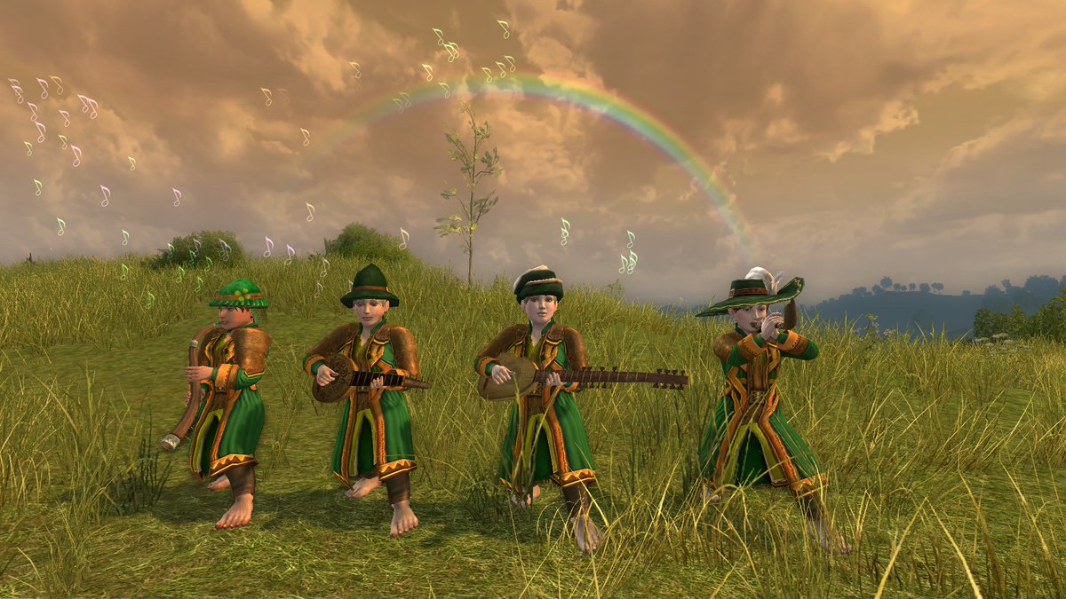 IkeIllmore's tweet photo. Some screenshots from The Grand Hobbit Summer Picnic, tonight, on Meriadoc, in #LOTRO 3/3 @LotroFamily #LotroMusic https://t.co/NEm8qxBXVf