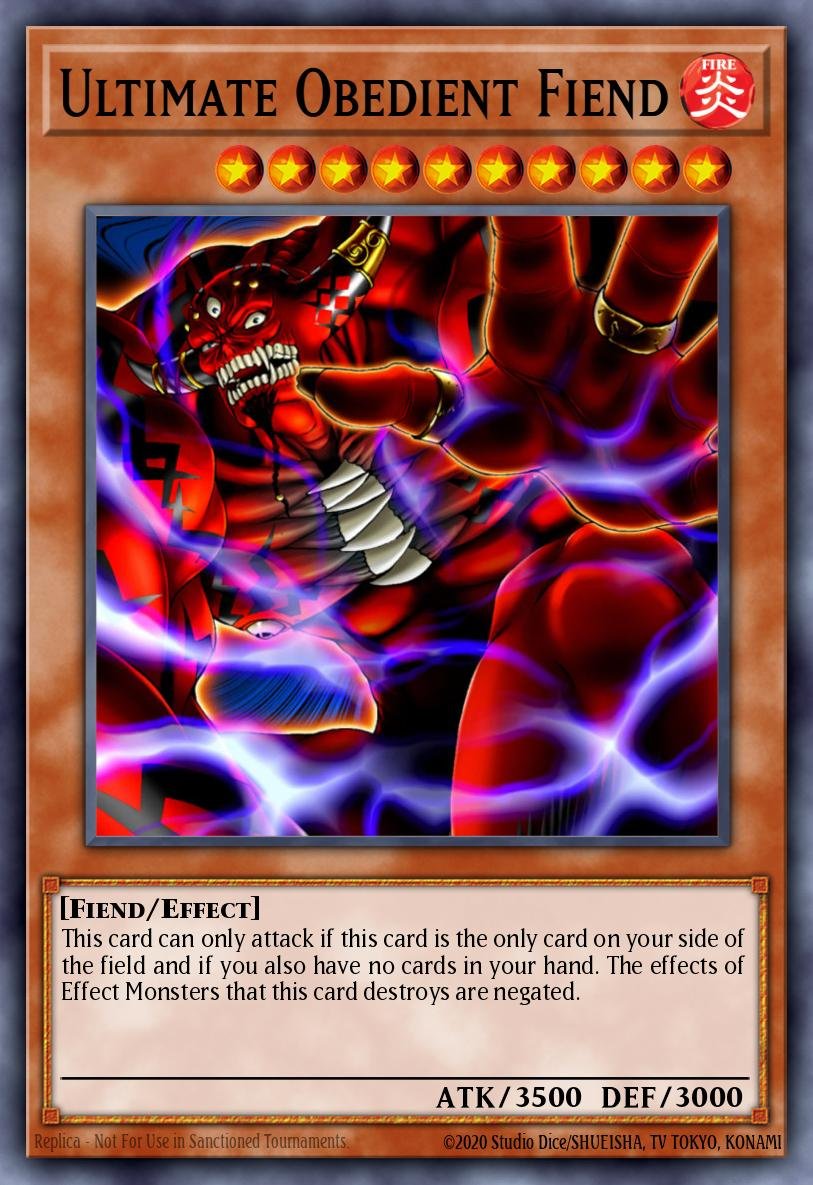 every_ygocard's tweet photo. Ultimate Obedient Fiend https://t.co/vc4e5ga6Xj