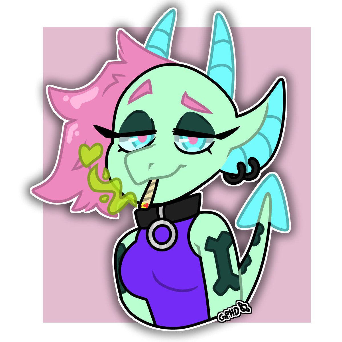 GalaxyPuppyHD's tweet photo. Revenge on @jinxyzilla !!💚💙

#artfight2026 #teammystery https://t.co/bvimwAgkeb
