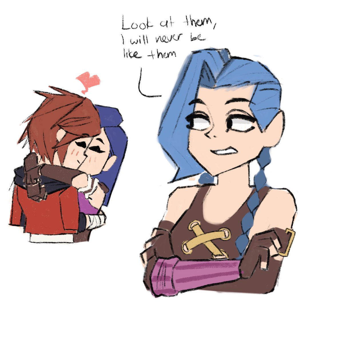 demacianoutcast's tweet photo. Little did Jinx know, a beautiful light bulb would change her world~ https://t.co/Uq0E1l2aKF