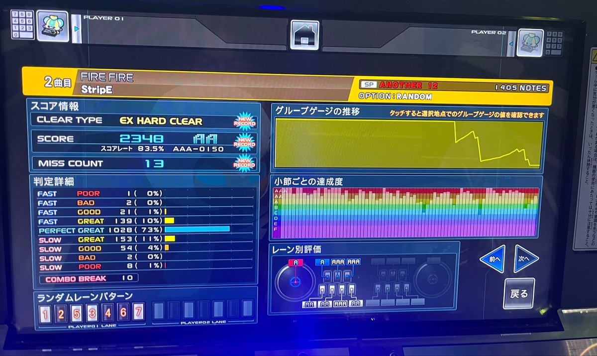 _agres_'s tweet photo. FIRE FIRE穴1P側乱でEXハードランプ点灯💡

皿絡みよりも中盤以降の配置次第だと考えていましたが固定系はBP抑えるのが難しかったので乱 https://t.co/RO1ZgvZPvM