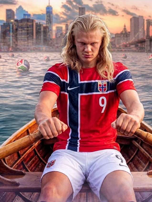 fwanboy2's tweet photo. Viking Braut Erling Haaland  sends Brazil packing https://t.co/gsJPdbJXZi