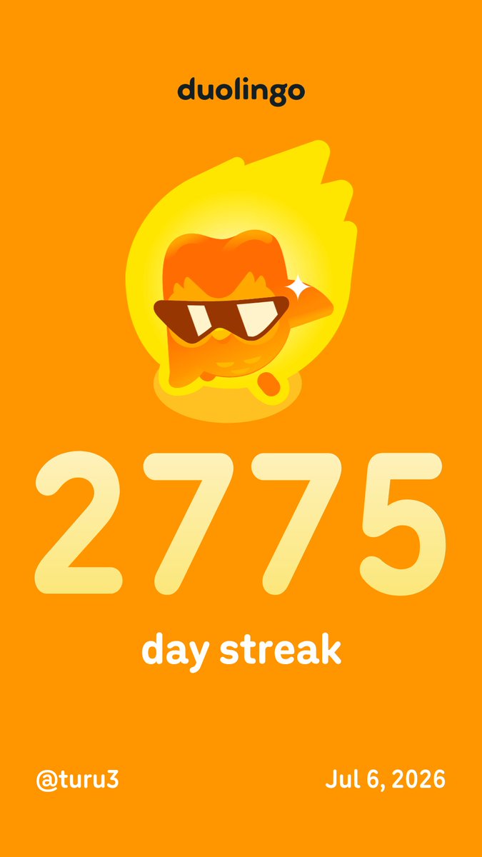 turu3's tweet photo. Learn a language with me for free! Duolingo is fun, and proven to work. Here’s my invite link: https://t.co/SiBK7bjgmF https://t.co/R6h4Pugs1U