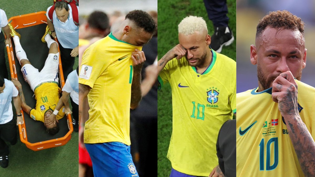 enunabaldosa's tweet photo. Neymar da Silva Santos Júnior 🇧🇷

2014 / 2018 / 2022 / 2026 https://t.co/su8wkDL9Jg