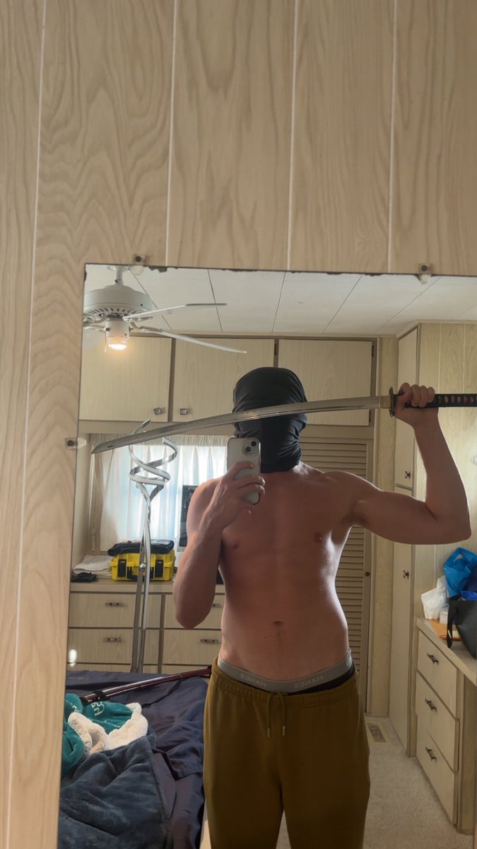 mastermattblack's tweet photo. Would you let this samurai hack and slash your wallet apart? 

DMs are open just make sure your bank account full or you are wasting my time. https://t.co/RPYo29nXNG