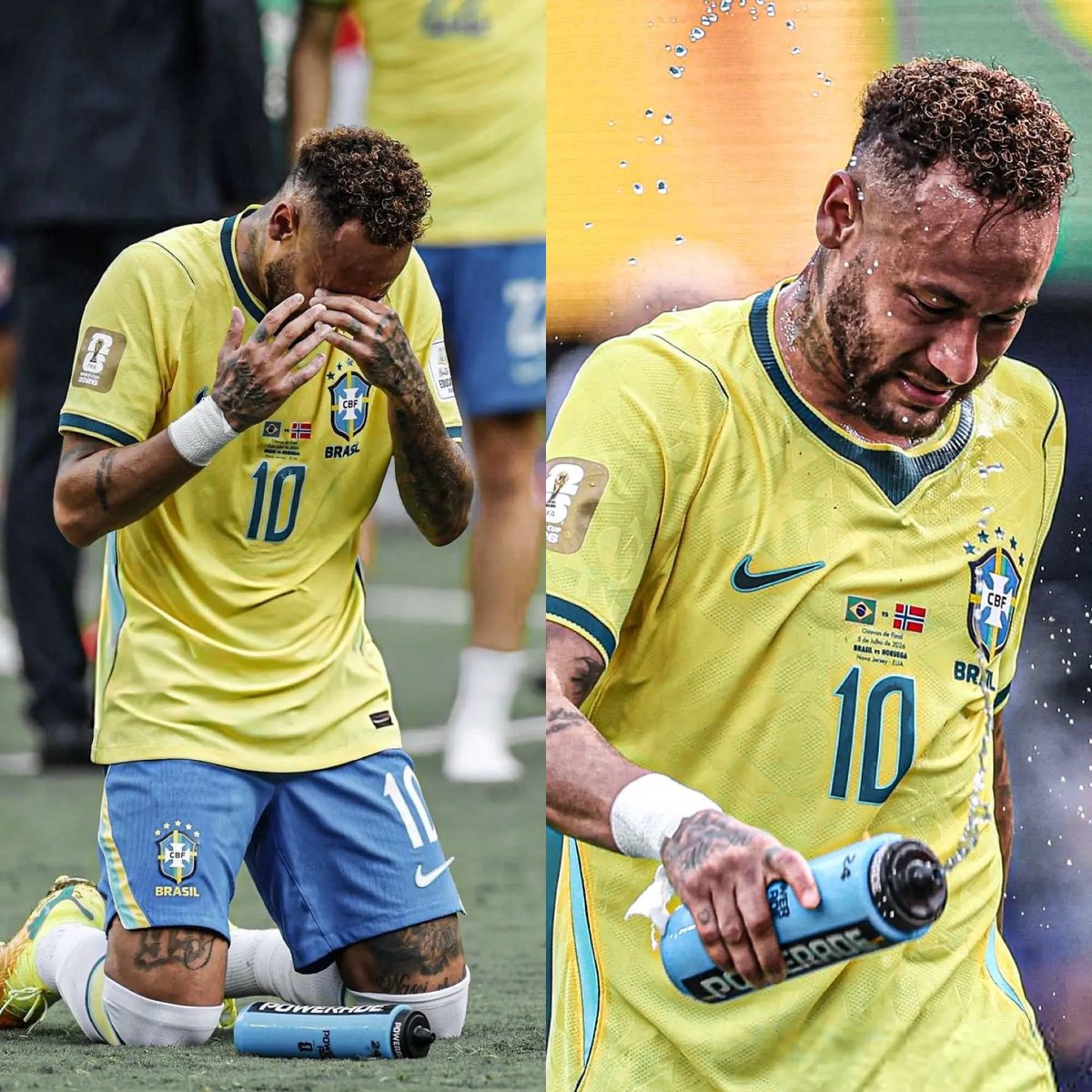 MotivacionesF's tweet photo. 💔 ¡ESTA NOTICIA NOS ROMPIÓ EL CORAZÓN!

Llegó el día que millones de aficionados jamás quisieron vivir.

Neymar disputó el último partido mundialista de su carrera. La derrota de Brasil ante Noruega en los octavos de final puso punto final al sueño que persiguió durante toda una vida: levantar la Copa del Mundo.

Las lágrimas al finalizar el encuentro lo dijeron todo. No eran solo por una eliminación, sino por la despedida definitiva del escenario con el que soñó desde niño.

Fueron cuatro Copas del Mundo defendiendo la camiseta de Brasil. Marcó una época, hizo disfrutar a generaciones enteras y se convirtió en uno de los futbolistas más talentosos que ha visto este deporte. El único sueño que se le escapó fue el más grande de todos.

Hay jugadores que no necesitan un Mundial para entrar en la historia. Neymar ya tiene un lugar reservado en ella.

NO LLORES PORQUE TERMINÓ… SONRÍE PORQUE TUVIMOS EL PRIVILEGIO DE VERLO JUGAR. 🇧🇷🥹