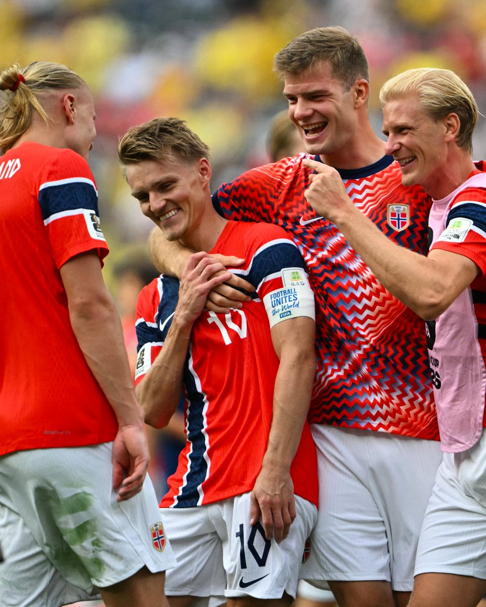 brfootball's tweet photo. Norway keep on drumming 🥁

Every team that has knocked Brazil out of the World Cup since 1938 has reached at least the semifinals 😮 https://t.co/ZEDrnKJLxH