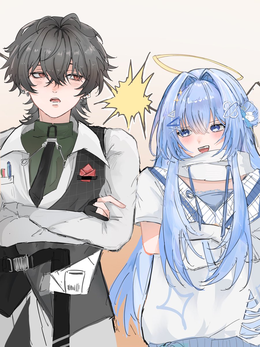 mewywm's tweet photo. I cleaned up this childish war inspired doodle I had from awhile ago :> https://t.co/K0z0j60PnX