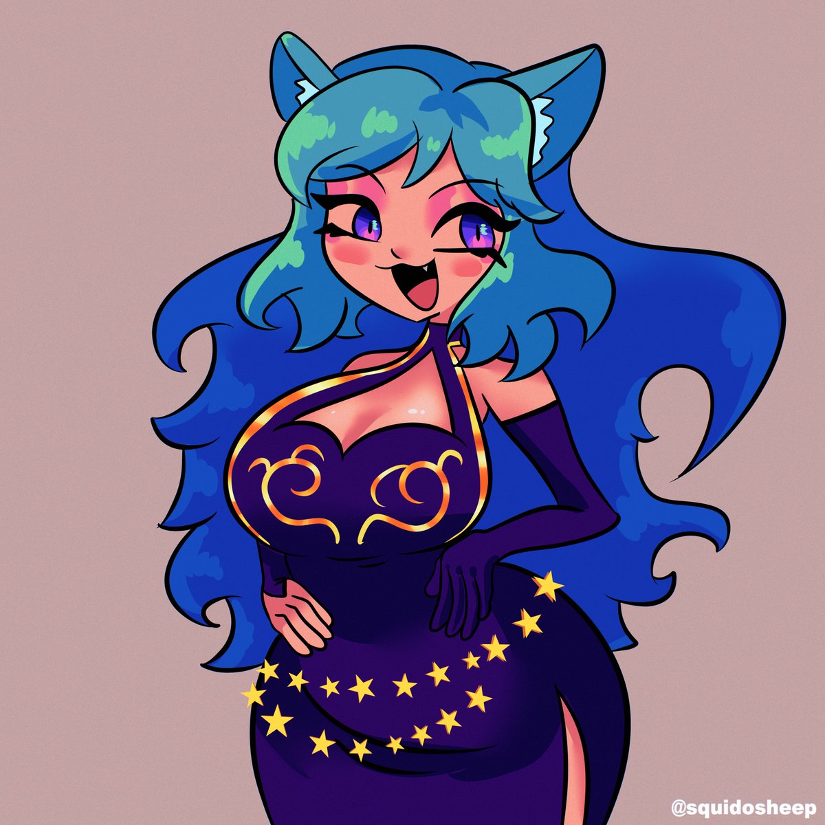 SquidoSheep's tweet photo. Fanart for @MoonieMagsVT , love her mewgenics content and her new model is so pretty i had to
#art https://t.co/gkOtnCh6cR
