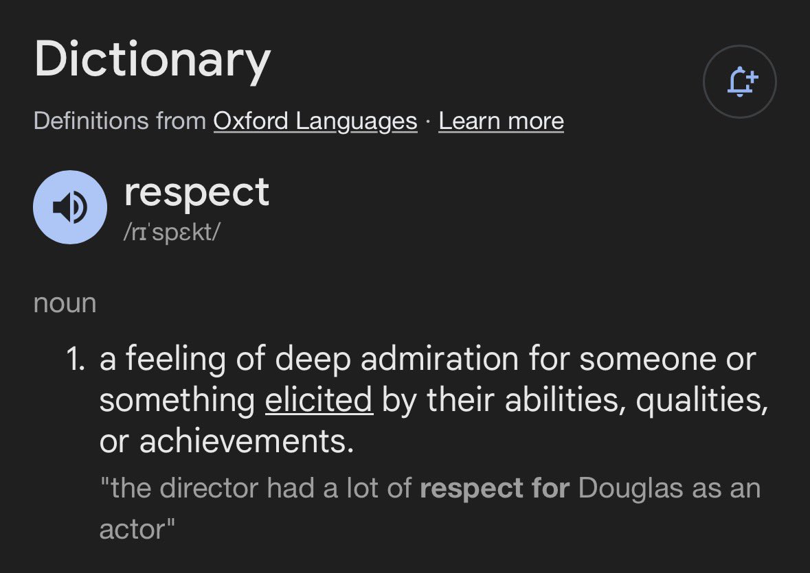 ramibenzeev's tweet photo. The word respect has a primary meaning of deep admiration for others, elicited by their abilities and achievements. I think what the @chiefrabbi means is consideration. I rarely admire other people’s achievements, and tend to focus on my own behaviour—but I often act considerately towards others.

The distinction is necessary because many people within our community have lost sight of the teachings of our Sages and admire the Nations as examples of behaviour—encouraging so-called “interfaith”, among other things, as though such behaviour is not explicitly prohibited in the Torah.

רםי בן זאב
