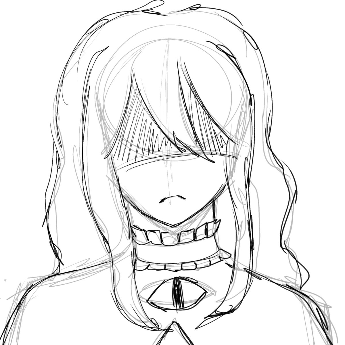 deathinvained's tweet photo. I drew this while I was rlly mad https://t.co/61romh6BEK