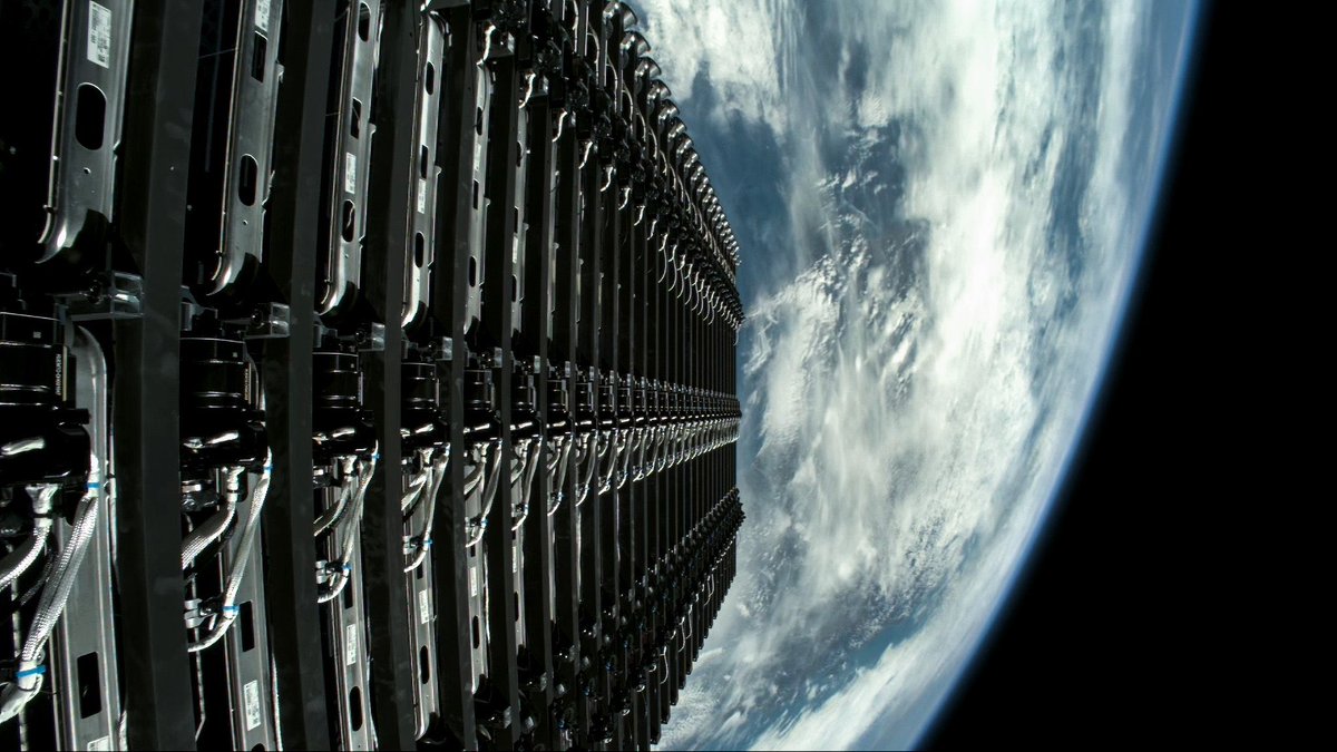 MuskPrimes7t's tweet photo. Falcon 9 launches 29 @Starlink satellites and @BesxarFoundry’s Flight 1 from Florida https://t.co/uV1ZcyrUvJ