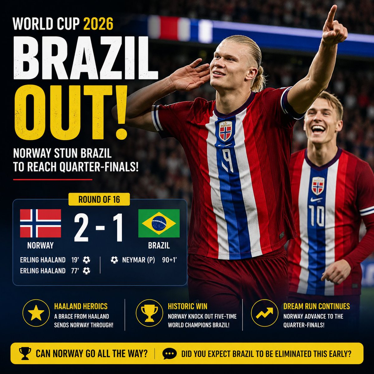 moiblaze12's tweet photo. Brazil out https://t.co/DxSSDMFEIC