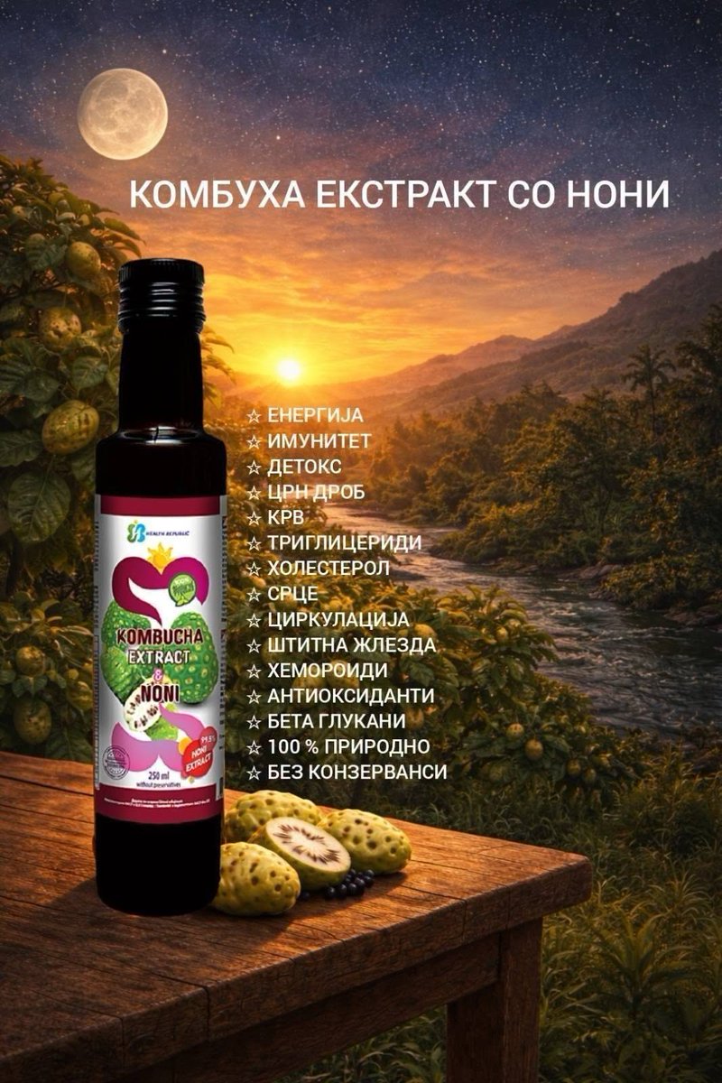 hrepublicmk's tweet photo. 📷 ШТО НЕ ВИ ГО КАЖУВААТ, А ГО ЗНААТ СТРУЧЊАЦИТЕ ВО СВЕТОТ:

📷 Најголемите непријатели на црниот дроб се: шеќерот, алкохолот, пржената храна, стресот и седечкиот начин на живот.
📷 Симптомите често молчат додека не биде доцна.
📷 Вашето тело ви зборува – преку подуеност, масна крв, вртоглавици, главоболки и пад на енергија.

📷 ИСКУСТВА ОД ЛУЃЕ КОИ ВЕЌЕ НАПРАВИЛЕ ПРОМЕНА

📷 Марија С., 42 години – Скопје

„Со години имав замастен црн дроб и постојан замор. Не очекував чуда, но по 3 недели со Комбуха екстракт со Нони, подуеноста исчезна, а енергијата ми се врати. Докторот беше изненаден од подобрените параметри.“

📷 Горан К., 55 години – Битола

„Имам висок холестерол и седечки начин на живот. Почнав затоа што ми го препорача пријател – не затоа што верував, туку затоа што немав што да изгубам. Денес се чувствувам полесно, а крвната слика ми е значително подобра.“

📷 Елена П., 36 години – Штип

„По бременост имав хормонален дисбаланс и пад на имунитет. Комбуха + Нони ми помогна да се стабилизирам без агресивни терапии. Најважно – се чувствувам смирено и чисто одвнатре.“

📷 Драган М., 61 година – Прилеп

„На мои години не барам чуда, туку нешто што навистина работи. По еден месец редовна употреба, вртоглавиците се намалија, а циркулацијата ми се подобри. Ова ми стана дел од дневната рутина.“

📷 Ана Л., 29 години – Куманово

„Работам под стрес и често прескокнувам оброци. Почнав со Комбуха екстракт со Нони за детокс – резултатот беше повеќе фокус, подобро варење и помалку главоболки. Искрено, не очекував толку.“

📷 РЕШЕНИЕТО: КОМБУХА ЕКСТРАКТ СО НОНИ

📷 Комбинирано искуство на илјадници клиенти + современа наука
📷 100% природен, без алкохол, без конзерванси

📷 Докажан ефект за:

• Поддршка на функцијата на црниот дроб
• Намалување на холестерол и триглицериди
• Јакнење на имунитет и циркулација
• Поддршка на тироидната функција
• Превенција и општа детокс поддршка
• Баланс кај женското здравје

📷 СПЕЦИЈАЛНА ПОНУДА – ОГРАНИЧЕНО ВРЕМЕ

📷 1 шише = 1425 ден + 150 ден достава
📷 Најпопуларно: 2 + 1 Шише ГРАТИС = 2850 ден + 150 ден достава

📷 Производ со 25-годишна традиција, проверен од холистички нутриционисти и лекари низ Европа.
Секоја капка носи сила од природата – без компромис.

📷 Нарачај веднаш: 075 217 397

📷 Понудата важи додека траат залихите.
📷 Сподели со некој што му е потребен детокс пред да биде доцна.
📷 Твоето тело ќе ти биде благодарно.