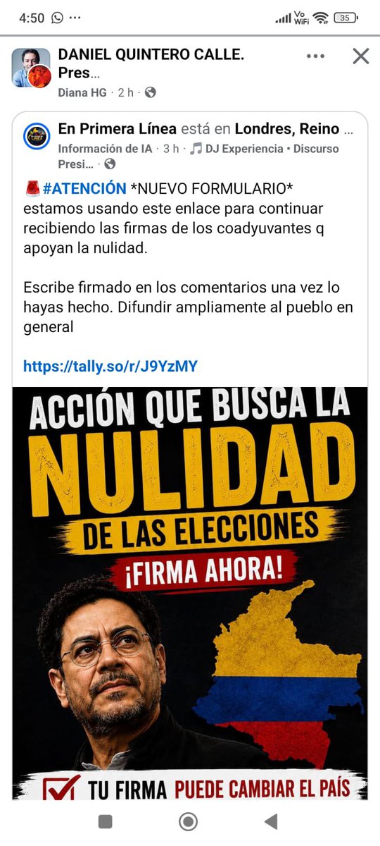 Eclides3's tweet photo. Vamos a recoger 12.700.000 firmas como coadyudantes que buscamos la Acción de Nulidad de Abelardo de la Espriella.
 Firmar! https://t.co/6dPMHYLobl