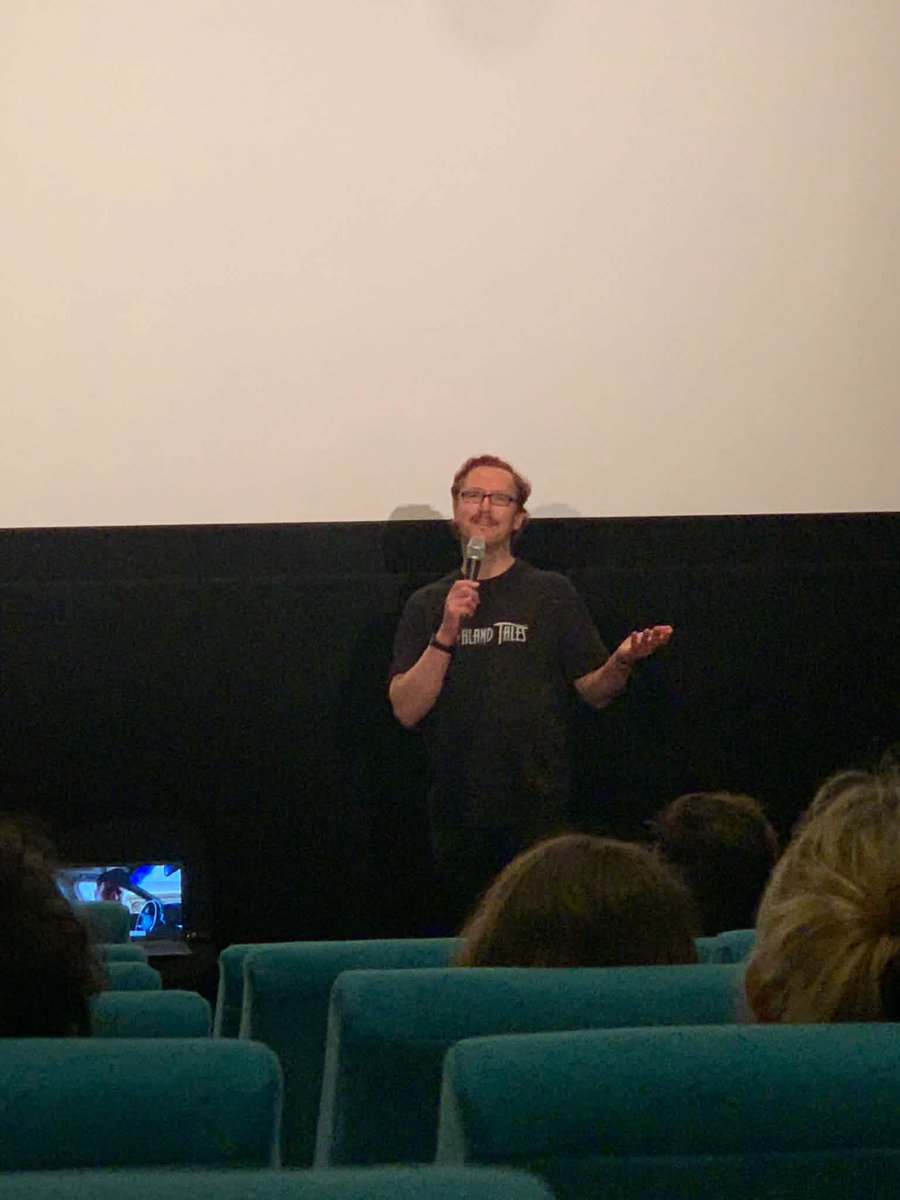 SimonRead1984's tweet photo. I think it went quite well! Massive props to @JRichardKelly for recording a fantastic intro for us. Big applause from the audience afterwards! 

#filmhouse
#southlandtales https://t.co/eZdWv5uWJq