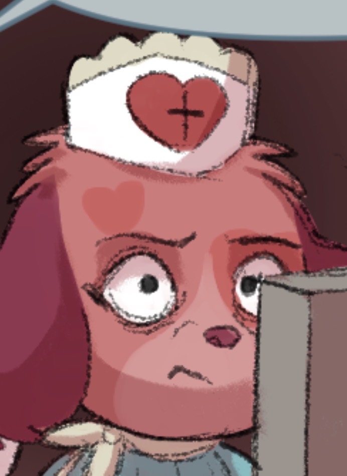 Moffyshock's tweet photo. Preview, I love drawing the shopkeeper nurse a ton
#animalhospital https://t.co/bSDoVdNLKV