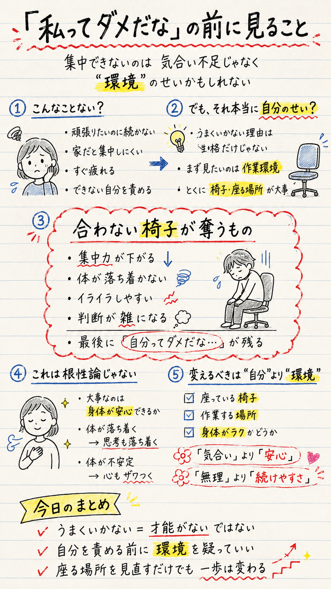 coh_enzyme's tweet photo. 集中できない。
続かない。
疲れやすい。

その原因、本当に自分ですか？

実は見直すべきは「気合い」より先にあるものかもしれません。

今日からできる小さなヒントを記事にまとめました✨

#習慣化 #生産性 https://t.co/OeXM5PxMF2