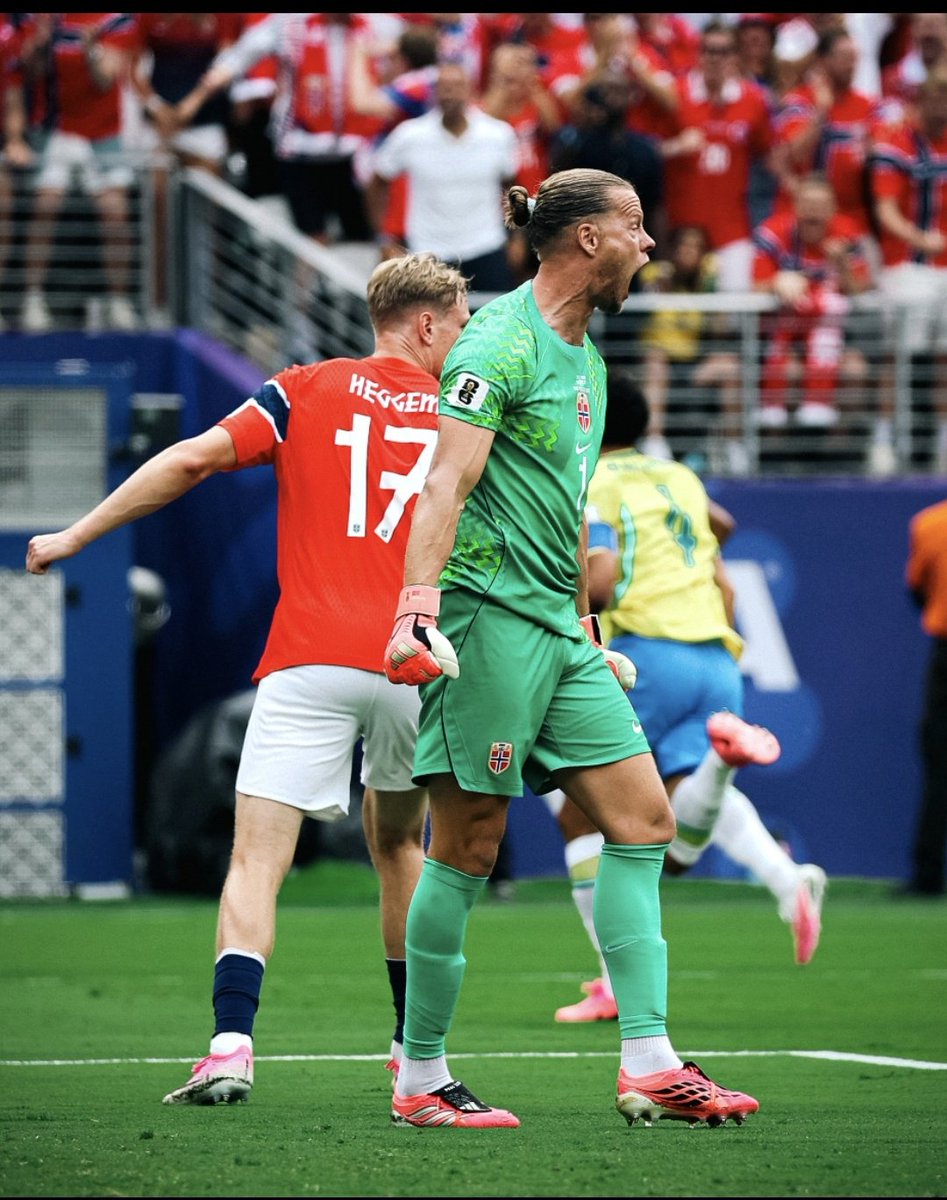 Cr0wncodes's tweet photo. Tbh Nyland saved the f**ing Viking's Titanic 
Truly incredible saves! What a keeper 
#Nyland https://t.co/DGrjscJD1P