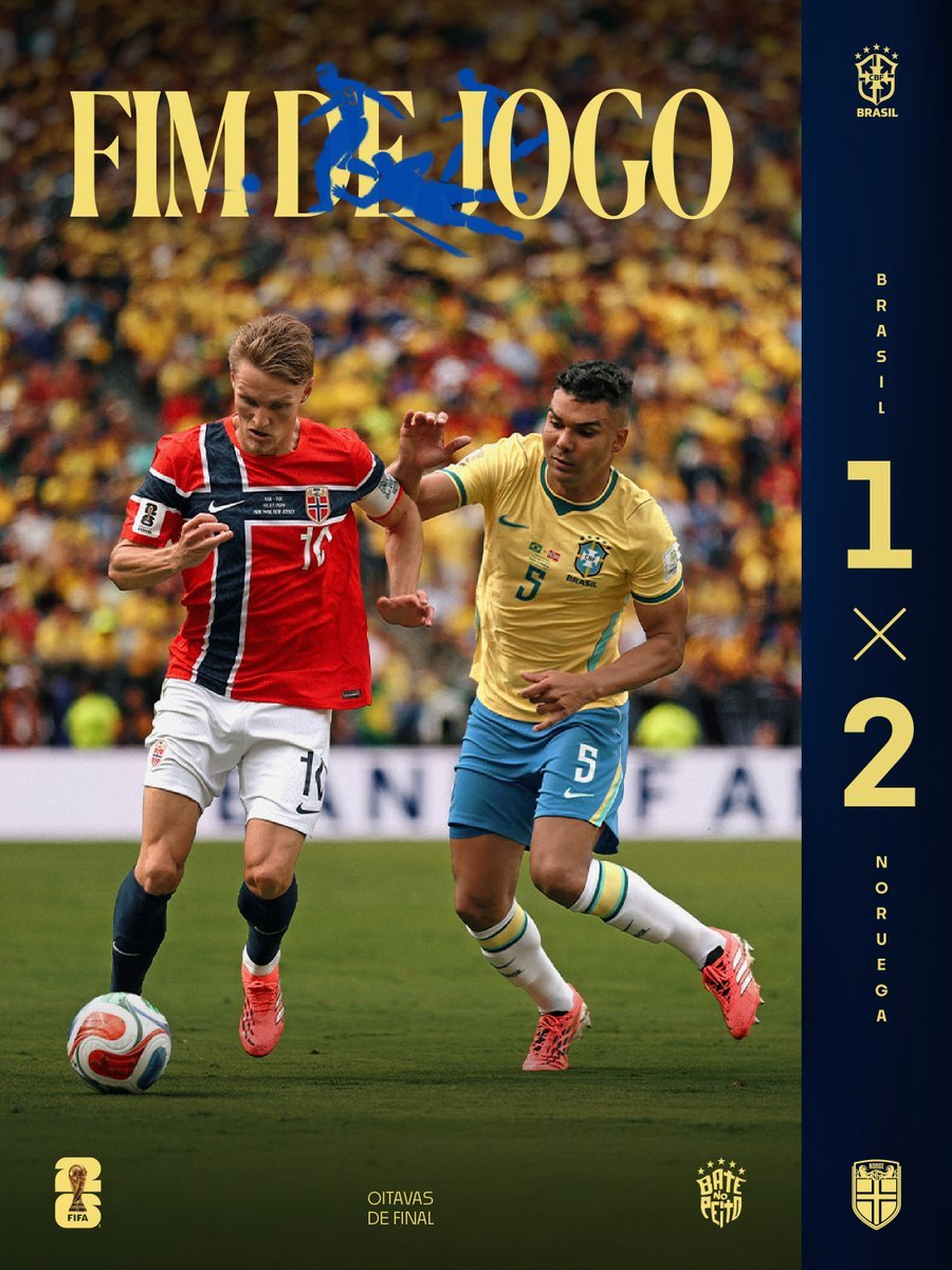 Nanosecso's tweet photo. Noruega, una selección que ha jugado 1 (una) Eurocopa en toda su historia (año 2000) se acaba de cargar a la selección Sudamericana más grande la historia.

El nivel de Conmebol comparado con Europa es un chiste. https://t.co/6W8OkSkJqo