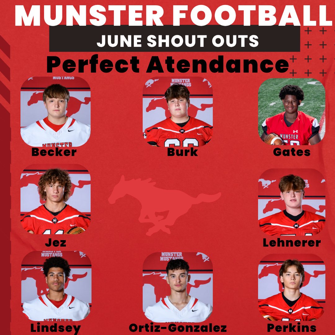 MustangsHSFB's tweet photo. Shout out to these players for showing up every day and setting the standard for our program. 

90%+ attendance and perfect attendance don’t happen by accident. They’re earned through discipline, consistency, and commitment.

#BuildTheE #StandardsOverComfort https://t.co/prn9Jc73ON