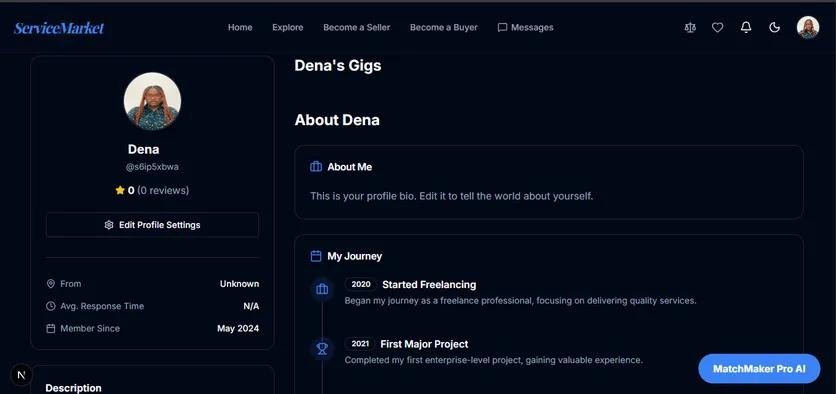 oladele94302's tweet photo. Another page from my  portfolio project. 
This is the Service Provider Profile, where freelancers can showcase their skills, experience, and services to potential clients.
Open to opportunities, collaborations, and freelance projects. 
#ReactJS #FrontendDeveloper #WebDeveloper https://t.co/TINlyrD16A