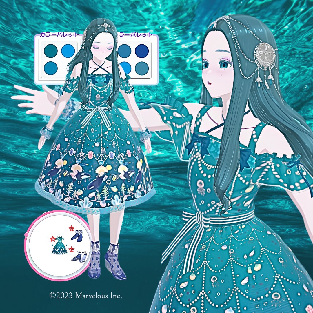 _lulala's tweet photo. 深海エメラルドּ݂݂𓏶݁𐄑𓈒
#ファッションドリーマー
#FDマリンコーデ https://t.co/lBFRpRddsi
