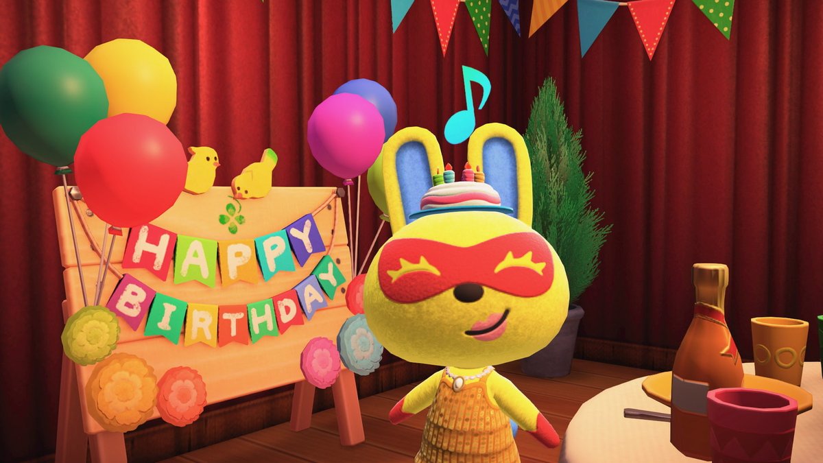 1_y3k's tweet photo. ミラコさん　お誕生日おめでとうございます🎉🎂

#あつ森　#あつまれどうぶつの森 https://t.co/GwS74eQUQU