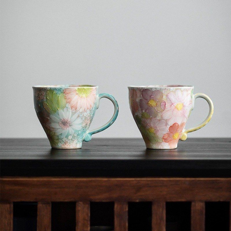 NChlacks's tweet photo. [Just finished a cute hand-painted ceramic mug! No fancy tools needed, just patience and some colorful glazes. Perfect for my morning coffee!  #DIY手工 #Handmade]， https://t.co/CRZhLAhHiw