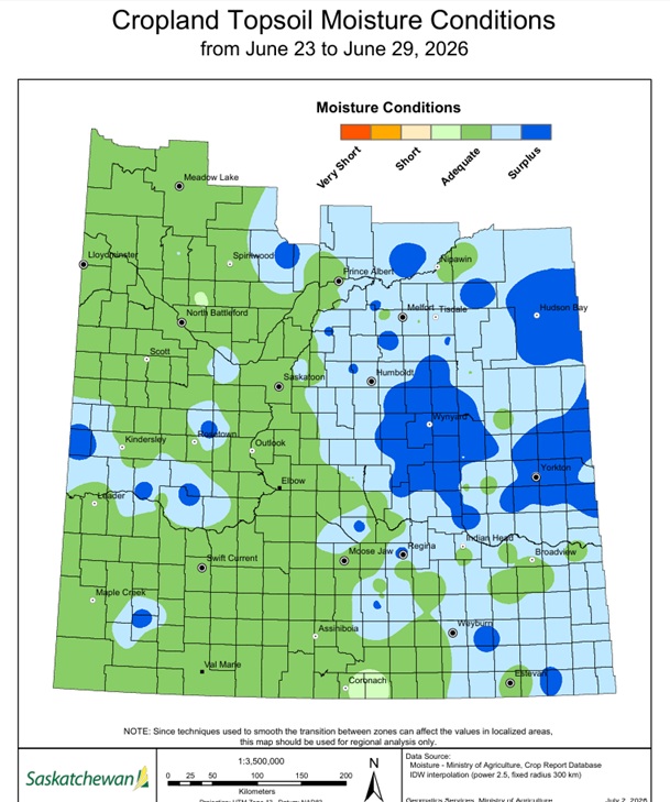 spiga_dorata's tweet photo. As of June 29, the condition of durum wheat in Saskatchewan rated good + excellent is at 93% provincially *
#durumwheat #bledur #granoduro #Canada ๐จ๐ฆ ๐พ https://t.co/Oy0m7EokyG