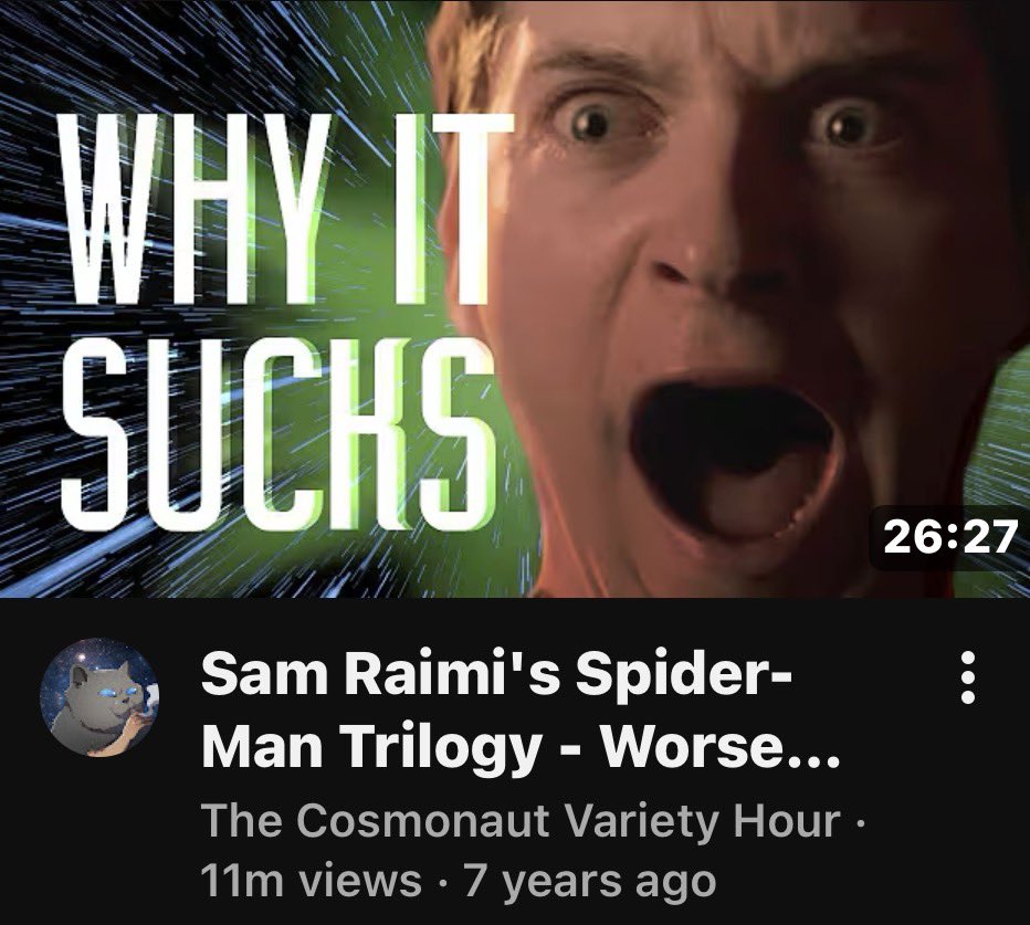 _BrodyDanny_'s tweet photo. the cosmonaut variety hour videos did way more damage to the Spider-Man discourse but none of you MCU fans are able to acknowledge it https://t.co/EvfMncu5oa