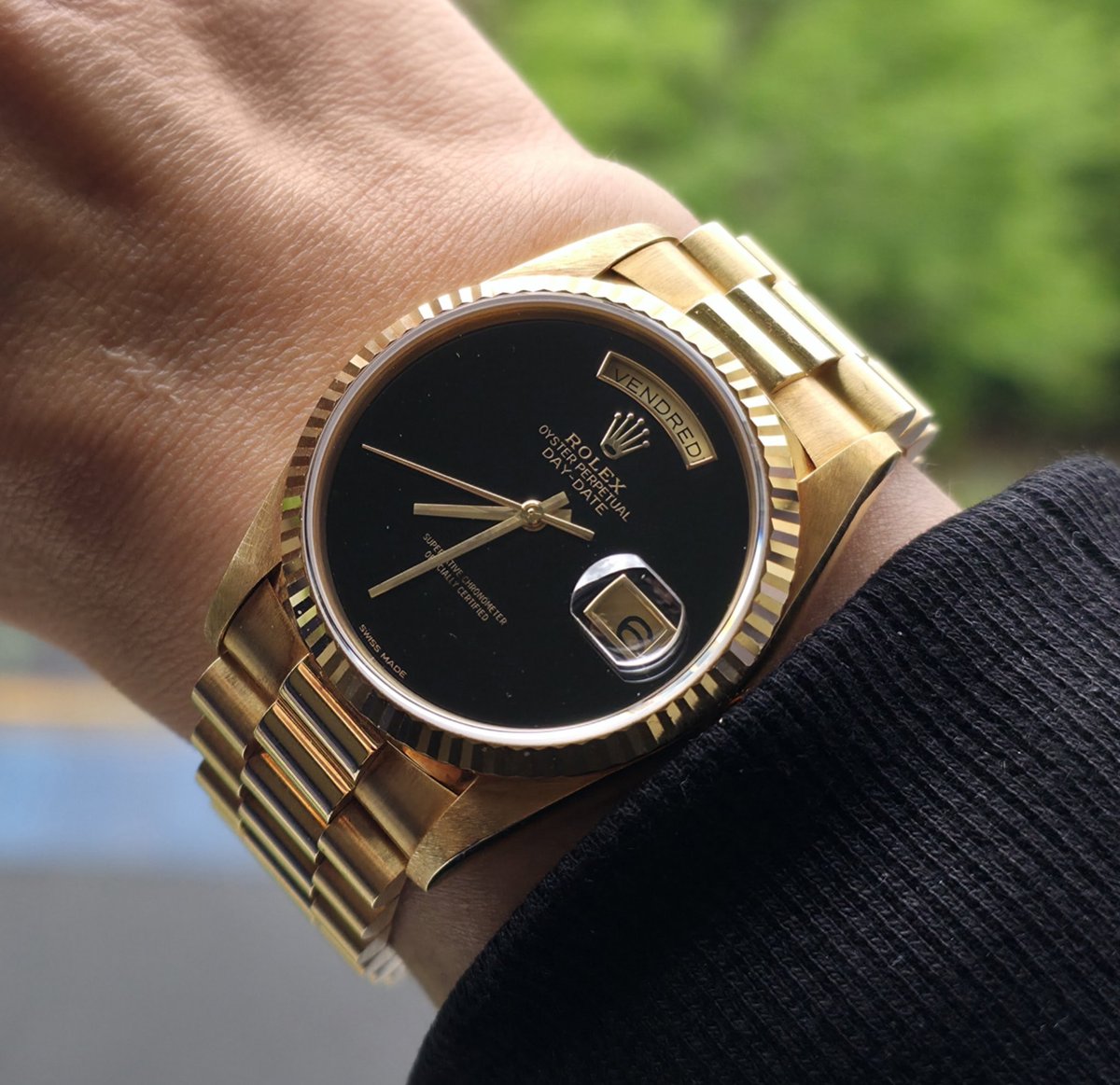 loewe0220's tweet photo. みなさん、
おはようございます🙋♂
7月ずっと涼しいな(*^^*)
#daydate
#Rolex
#Rolex18238 https://t.co/P1oA274DcL