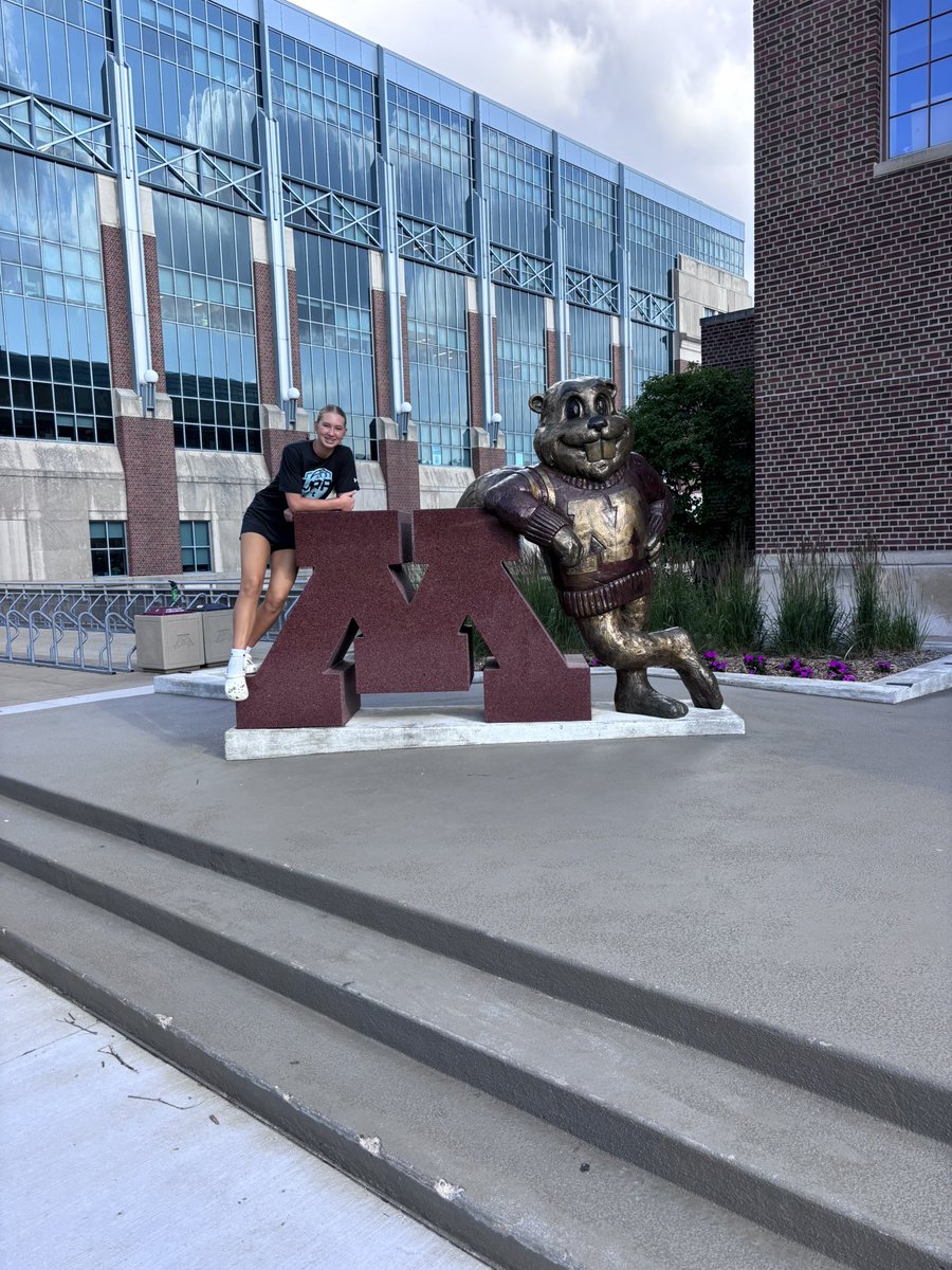 KaylaVarpness's tweet photo. Thank you to the coaches and players at the University of Minnesota for a great Elite Camp! I learned a lot, had fun, and was challenged. I loved touring campus and experiencing the culture you’ve built. Thank you for the opportunity! Looking forward to staying in touch! https://t.co/j5Z5J2RG3f