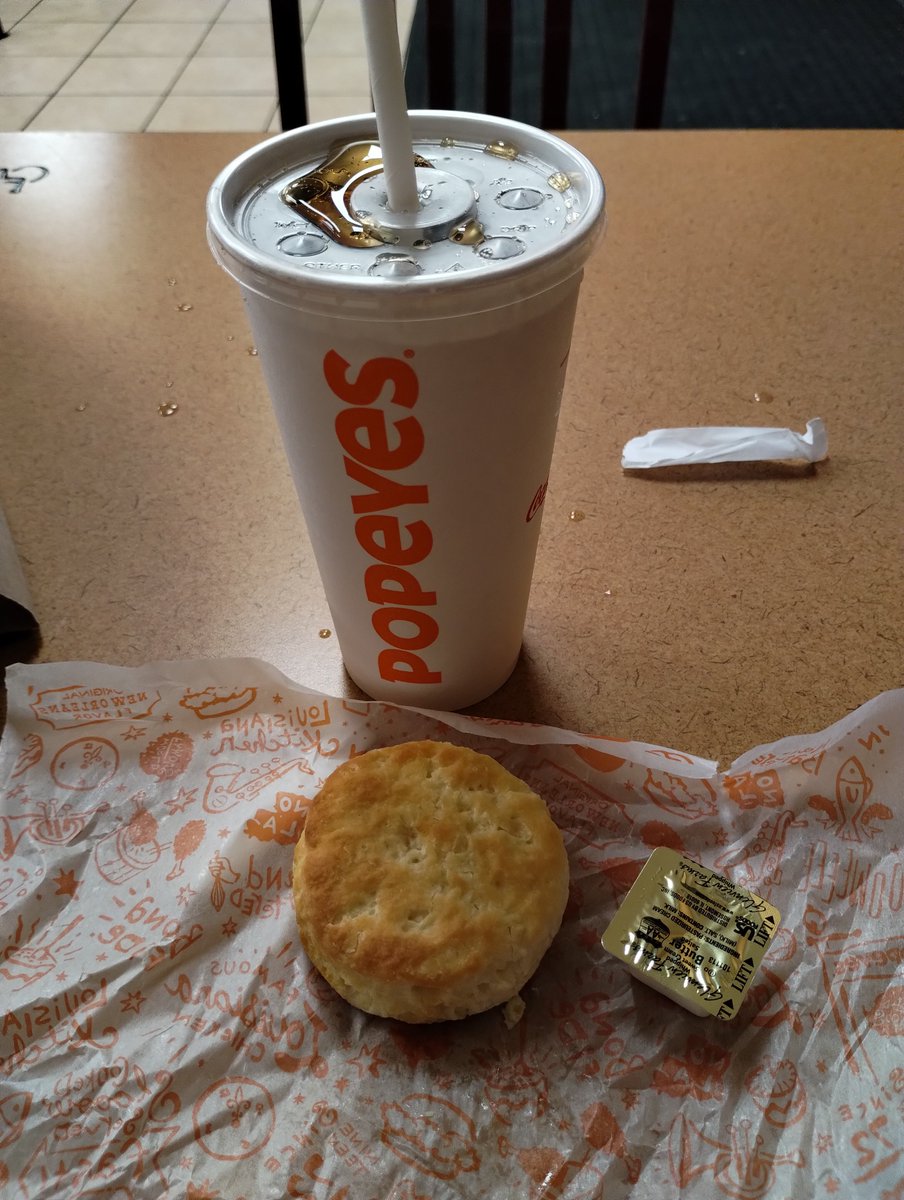 DannyOcchipinti's tweet photo. My Popeyes snack ๐ฅจ๐ yesterday for $4.60!! I feel like returning, buying a drink and getting free food. I'll fill out my validation code receipt today! #popeyes #4thofjuly #happyfourth https://t.co/mD53AuWzb7