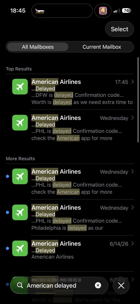 hotmessj3ss's tweet photo. Don't think I've ever flown @americanair without a delay....literally so done with them. https://t.co/lKBFmBjCzM