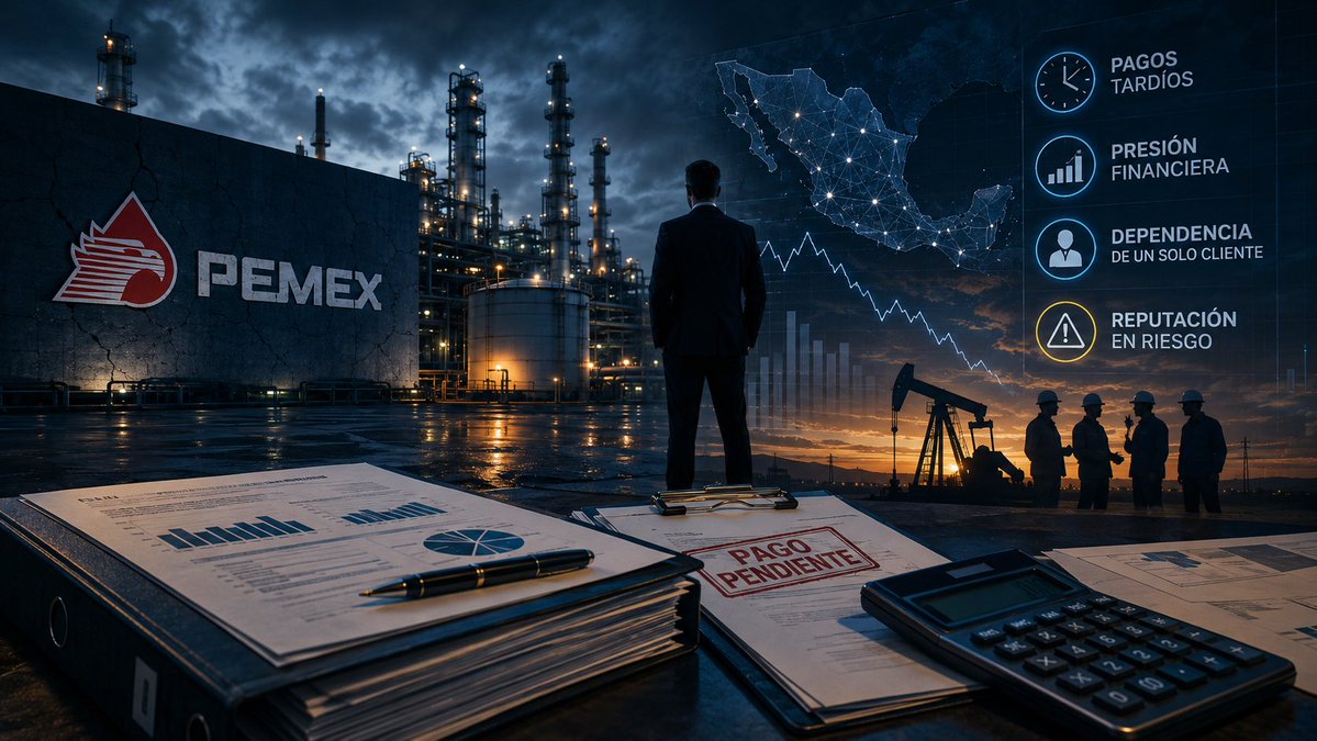 AIRegulaMX's tweet photo. Muchos presumen que le venden a Pemex.

Pocos hablan de lo que pasa después.

Pagos que pueden tardar.
Presión financiera.
Dependencia de un solo cliente.
Y una reputación que queda ligada a cada crisis.

Venderle a Pemex puede hacer crecer tu empresa.

También puede ponerla de rodillas.

https://t.co/gaanVITpCT

#Pemex #Energía #RiesgoEmpresarial