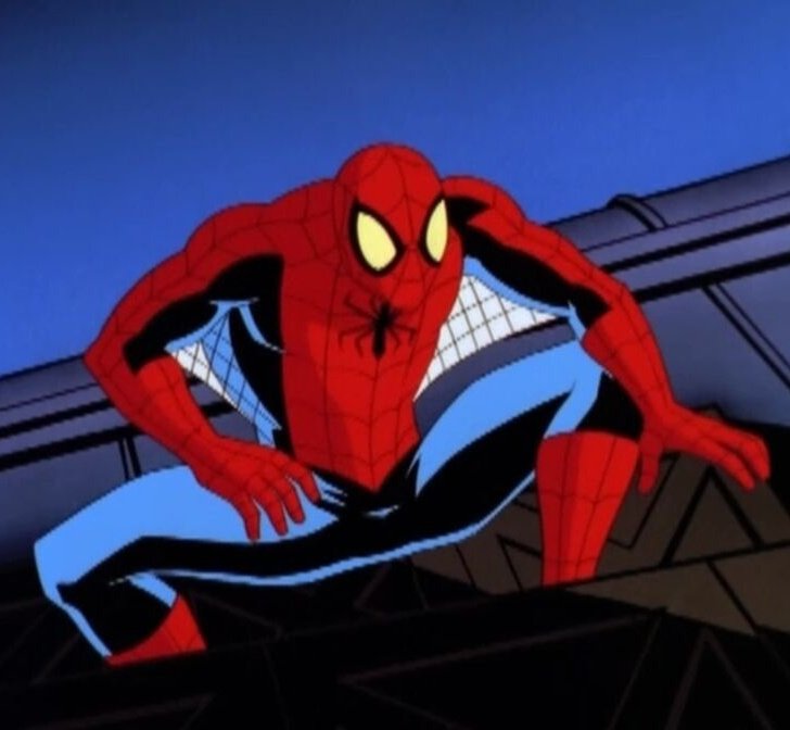 BlackKyofu's tweet photo. @Aarty12341 Reminds alot of Spider-Man Unlimited classic suit https://t.co/VQ6wuNAhNY