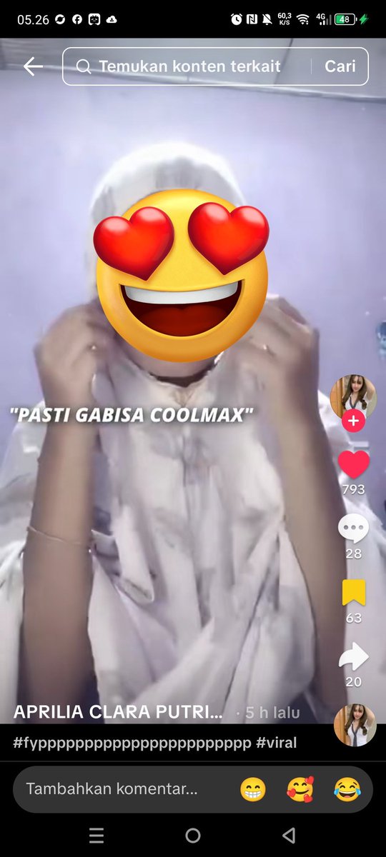 Anamunir33's tweet photo. Yang lagi viral di tiktok 
Mukena putih 
Link cek komen

#viraltiktok #viral https://t.co/W6LmWzl2Gl