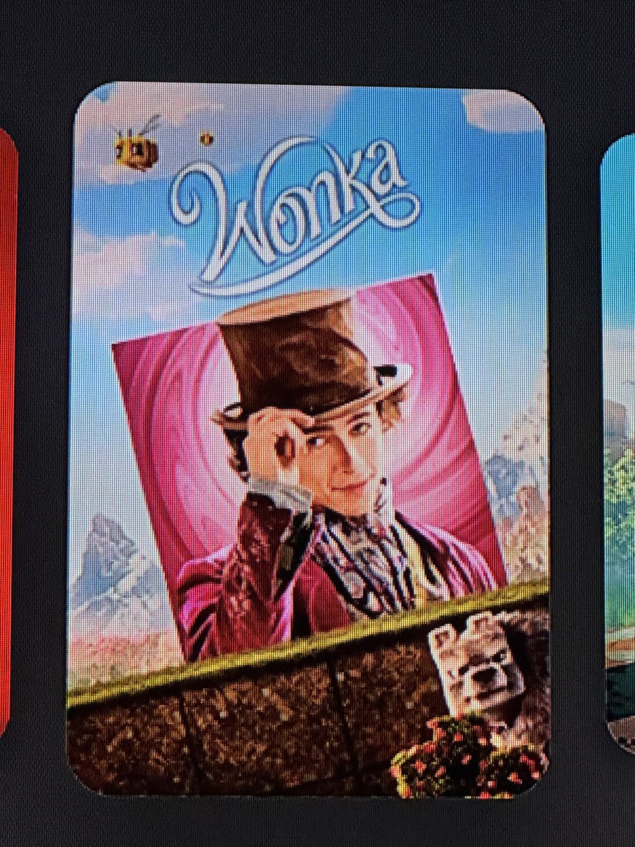 DanDLayton's tweet photo. En Apple TV está bien raro por qué la película de Wonka tiene la portada de Minecraft jajajaja pero con el título y el key artwork de Wonka (? https://t.co/NsHYsBEP2V