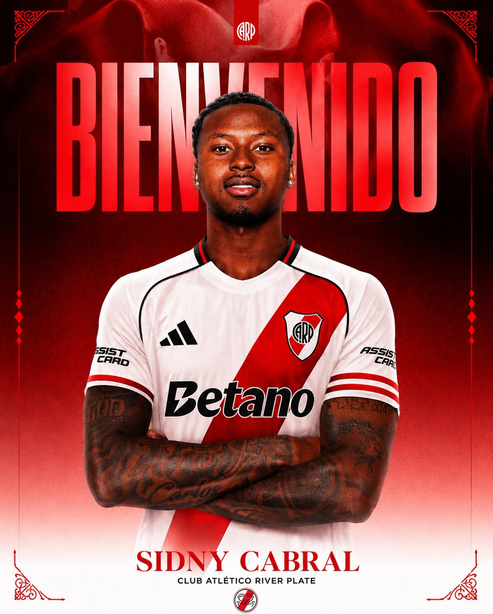 millopv's tweet photo. 🚨RIVER ROMPIÓ EL MERCADO: TRES REFUERZOS CONFIRMADOS. ⚪🔴

El club Millonario destroza el mercado argentino con 3 incorporaciones TOP para el actual plantel.

- Sidny Lopes Cabral🇨🇻
- Ørjan Nyland🇳🇴
- Gilberto Mora🇲🇽

(Serían reemplazos de M. Meza, E. Centurión y J.C Meza) https://t.co/veodwLxy3b