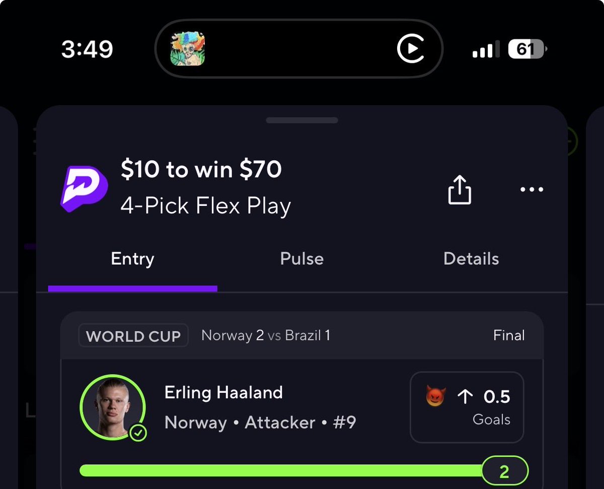 Realramrod's tweet photo. @PrizePicks @LowAplox I had him on a play https://t.co/BvYopp5buY