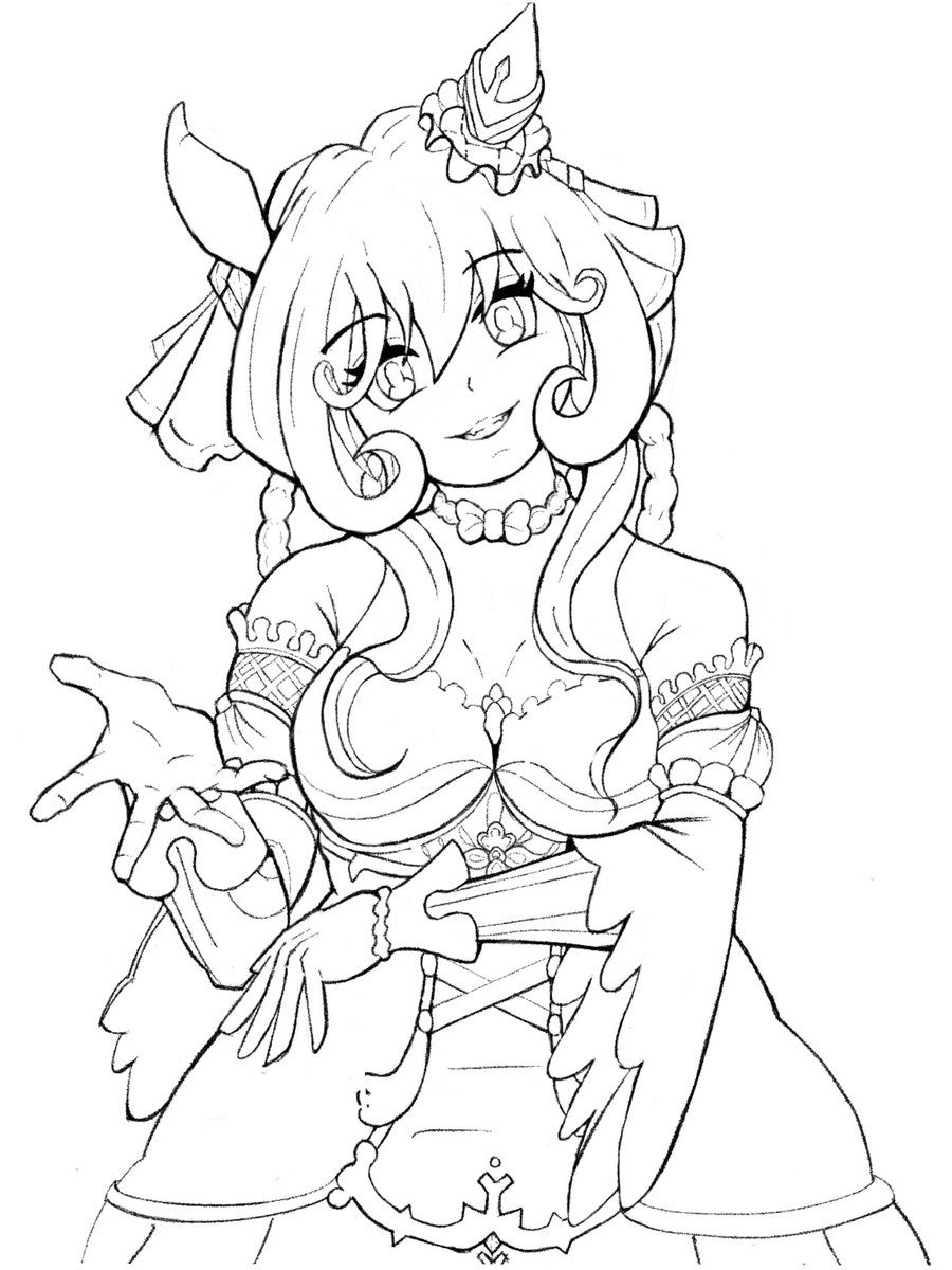 E_JustSomeOne's tweet photo. Wip 
#Umamusume #Umamusumefanart #Gentildonna #Digitaldraw https://t.co/G5f3se0X2m
