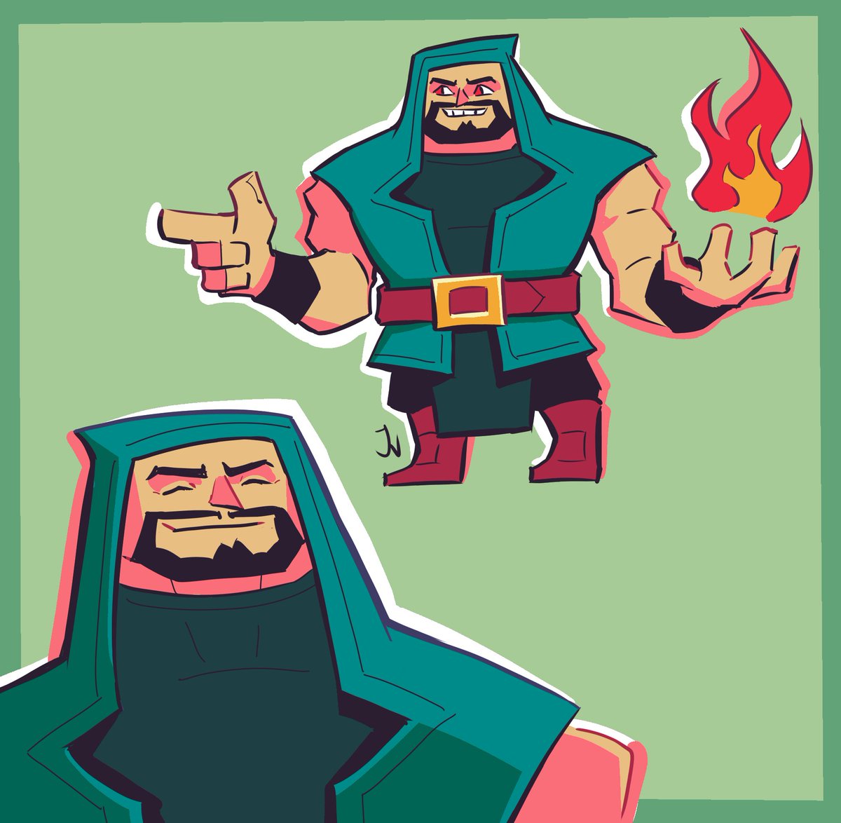 wizard but voiced by jack black #artroyale