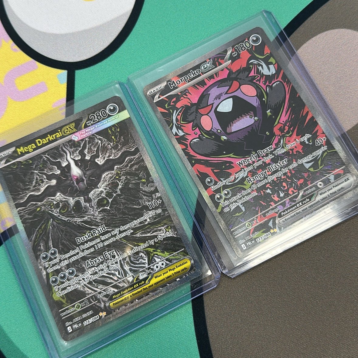 jacquelyn_is_'s tweet photo. I just have that pokemon prerelease luck (it must be hereditary cuz my dad pulled the gold darkrai at the same event) https://t.co/cncuQYPq5V